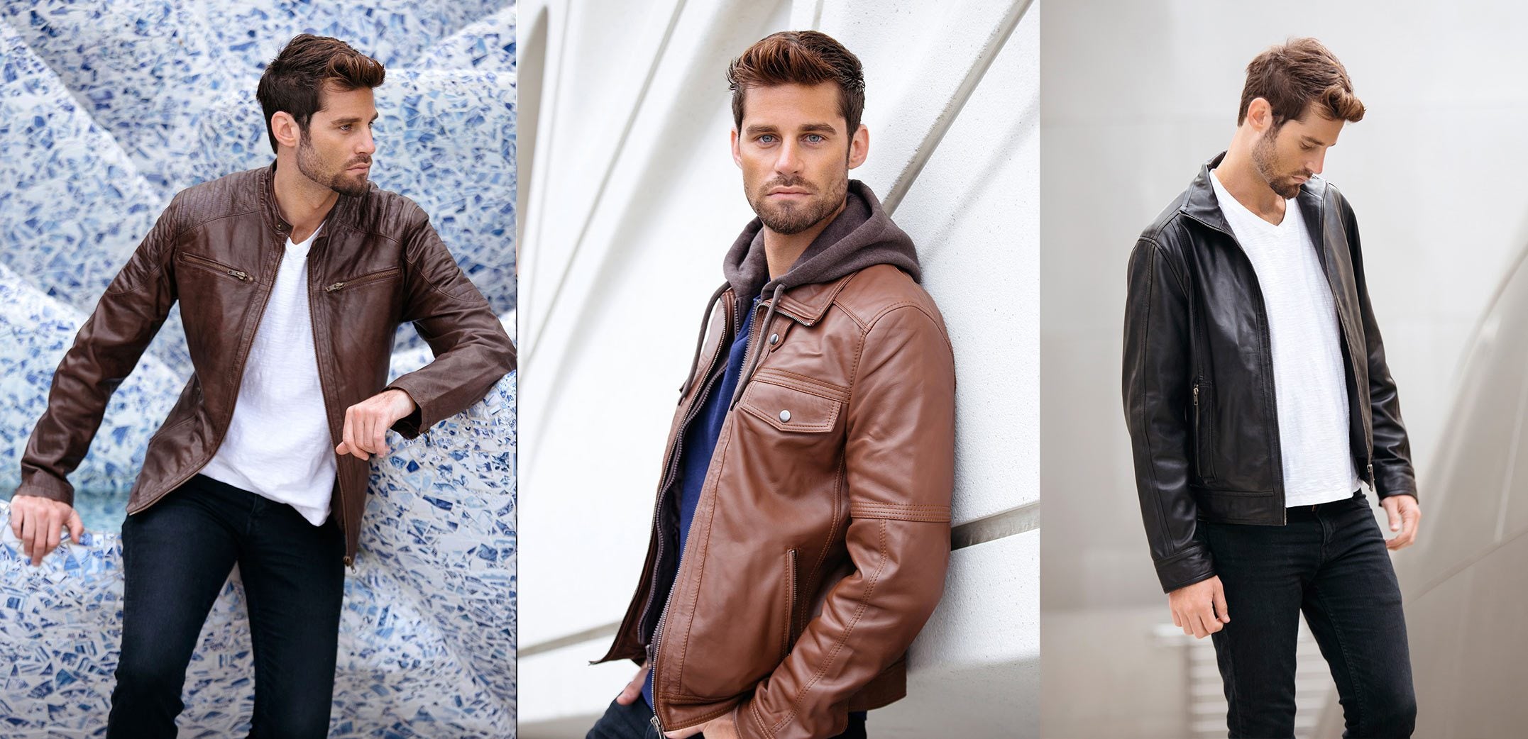 Men's Leather Jackets, Bomber Leather Jackets For Men