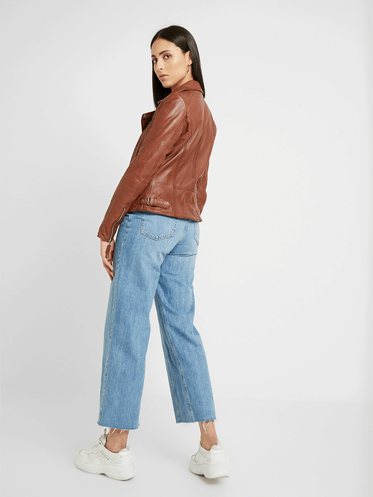 Sculpt Australia womens leather jacket Cathy Lapel Collar Leather Jacket