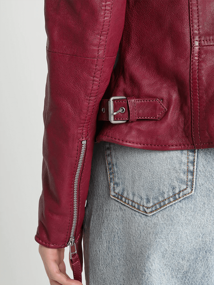 Sculpt Australia womens leather jacket Cathy Lapel Collar Leather Jacket