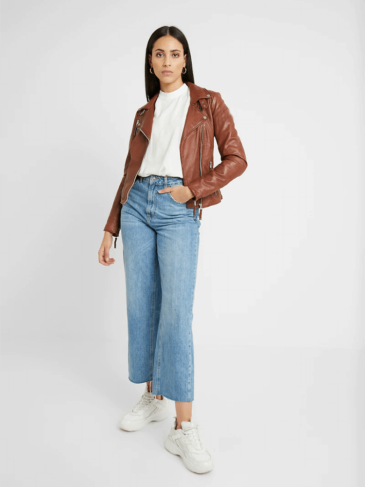 Sculpt Australia womens leather jacket Cathy Lapel Collar Leather Jacket