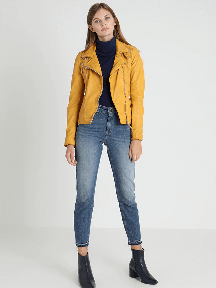 Sculpt Australia womens leather jacket Cathy Lapel Collar Leather Jacket