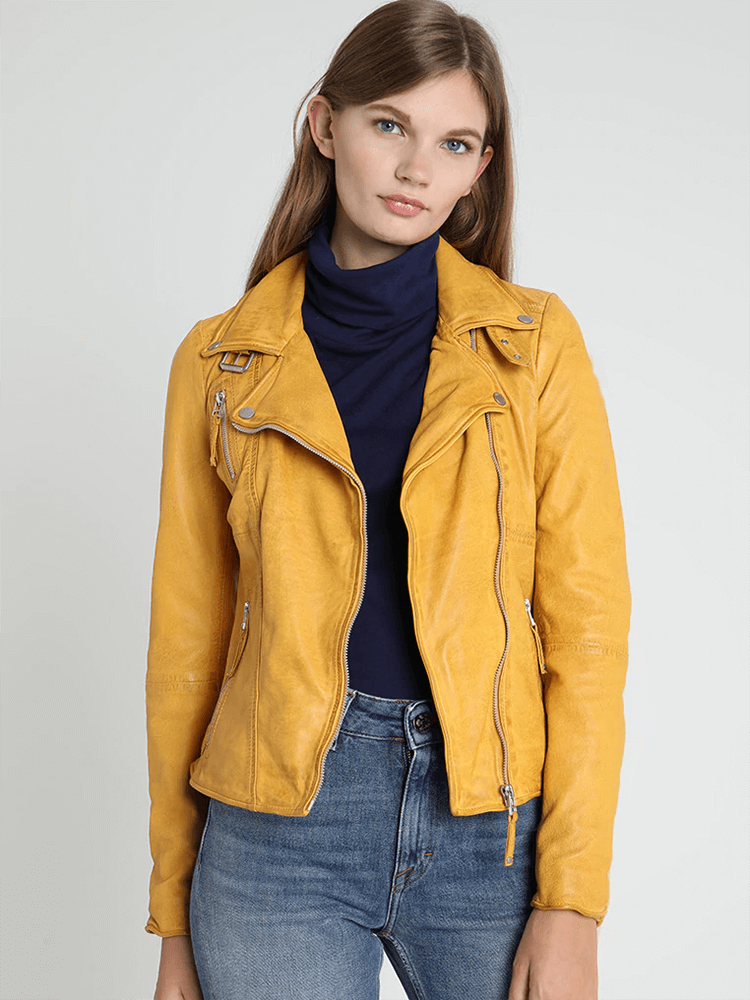 Sculpt Australia womens leather jacket Cathy Lapel Collar Leather Jacket