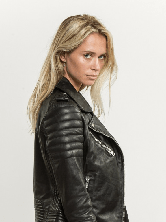 Macy Black Leather Jacket