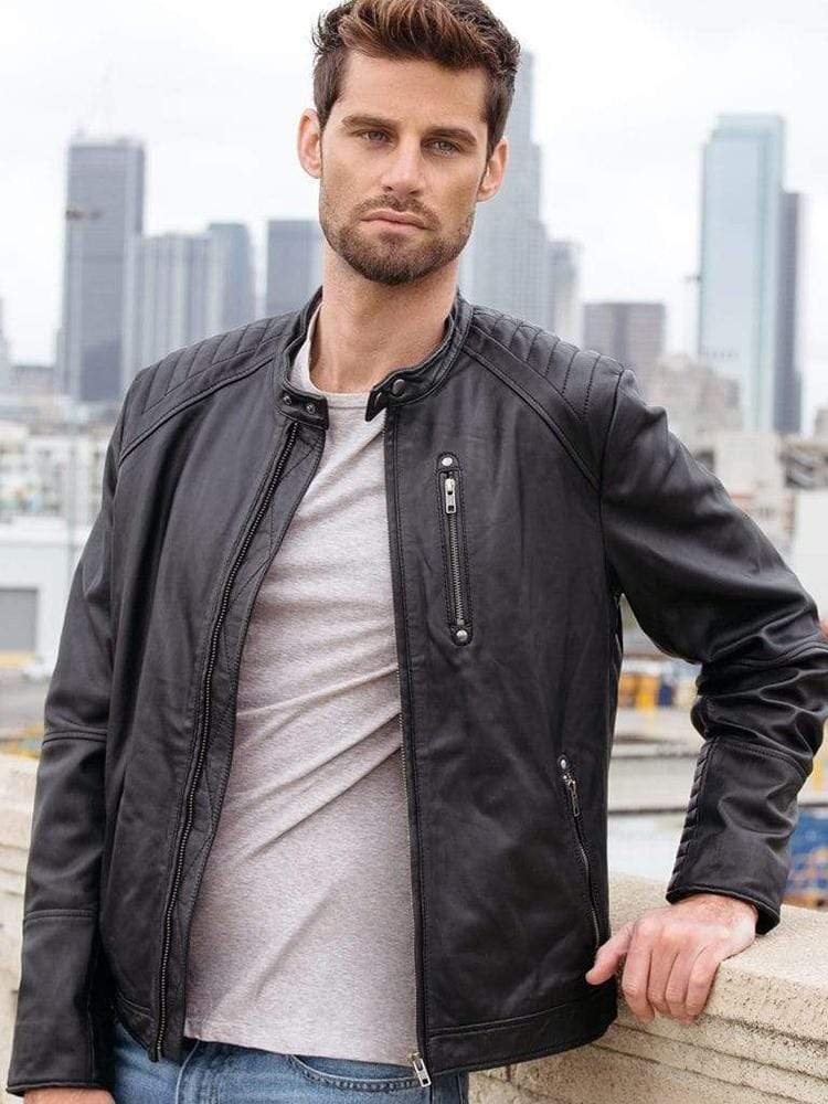 Sculpt Australia Men's Leather Moto Jacket