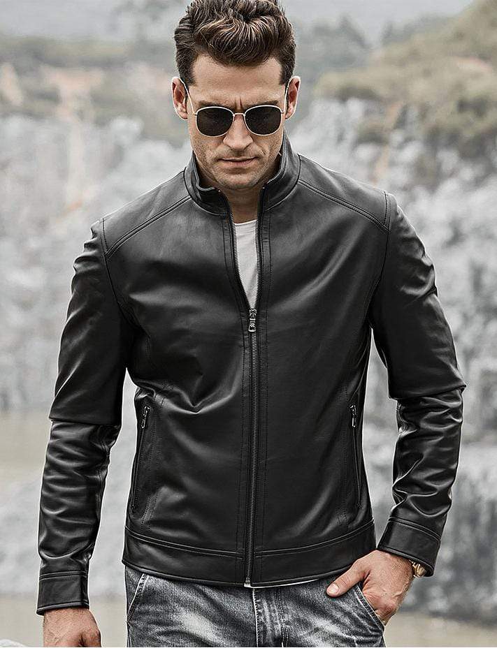 Sculpt Australia mens leather jacket Classic Motorcycle Leather Jacket