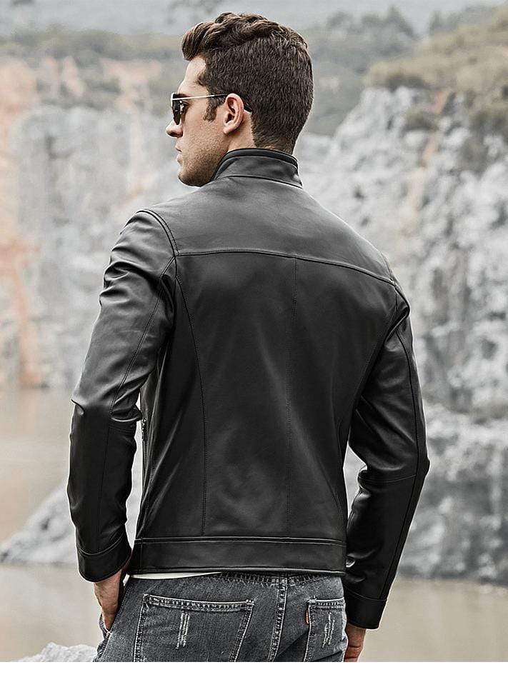 Sculpt Australia mens leather jacket Classic Motorcycle Leather Jacket