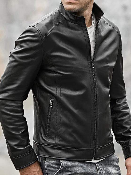 Sculpt Australia mens leather jacket Classic Motorcycle Leather Jacket