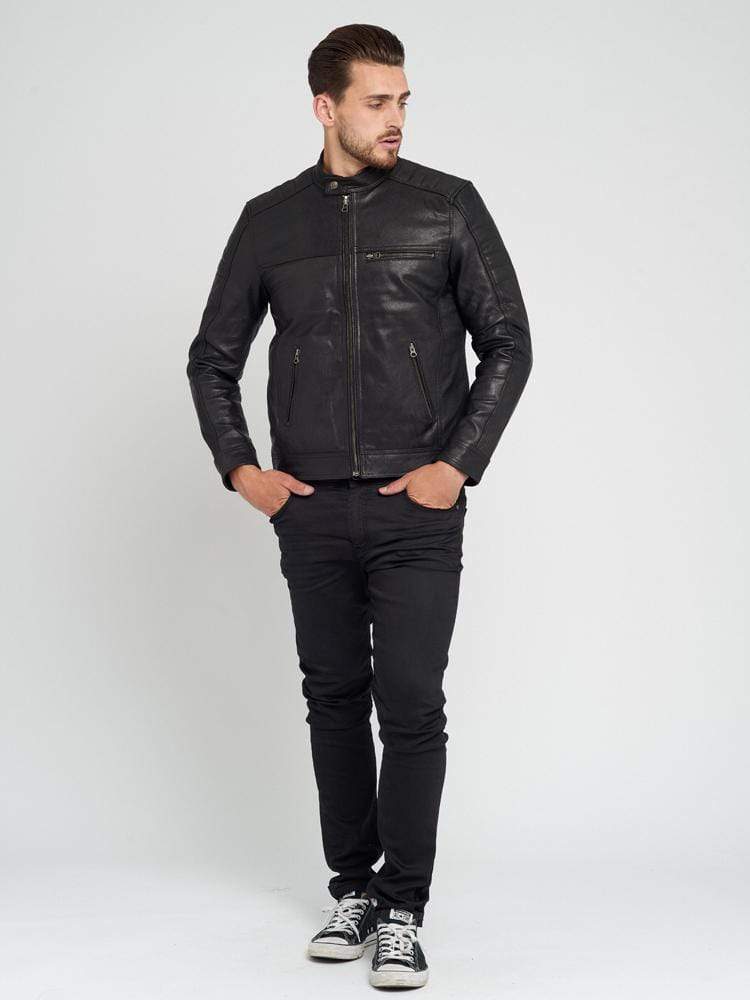 Sculpt Australia mens leather jacket Ethan Black Leather Jacket