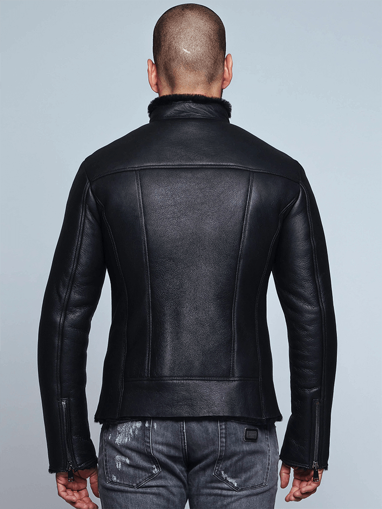 Sculpt Australia mens leather jacket Jonah Shearling Leather Jacket