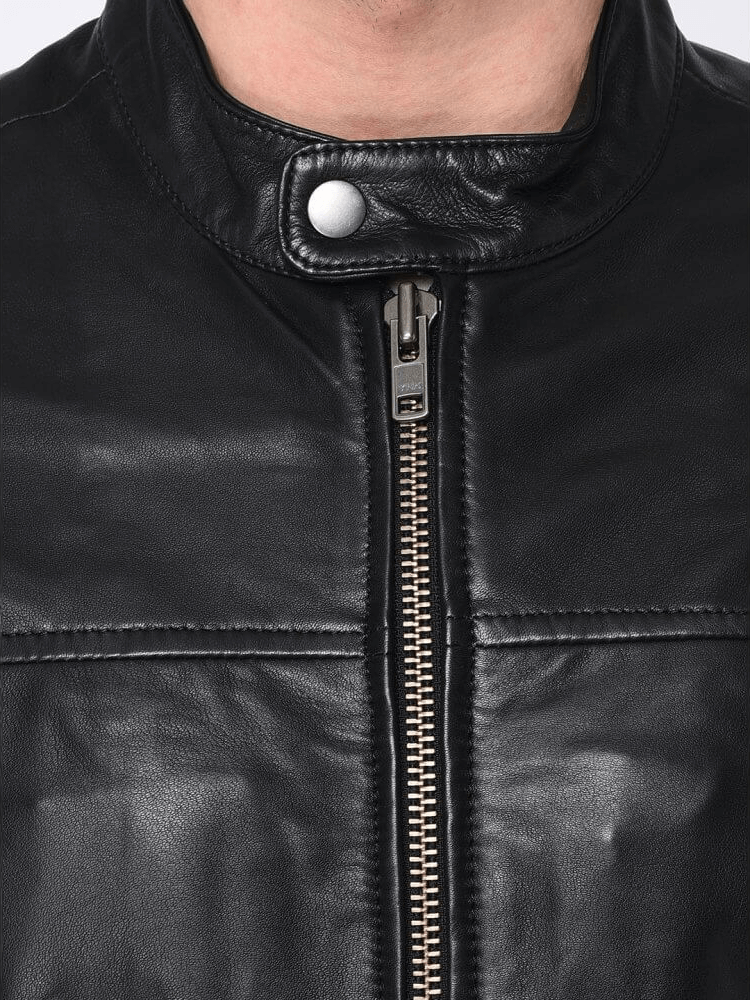 Sculpt Australia mens leather jacket Kurt - Black Leather Jacket