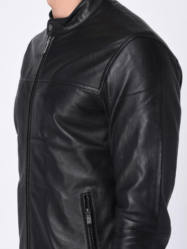 Sculpt Australia mens leather jacket Kurt - Black Leather Jacket