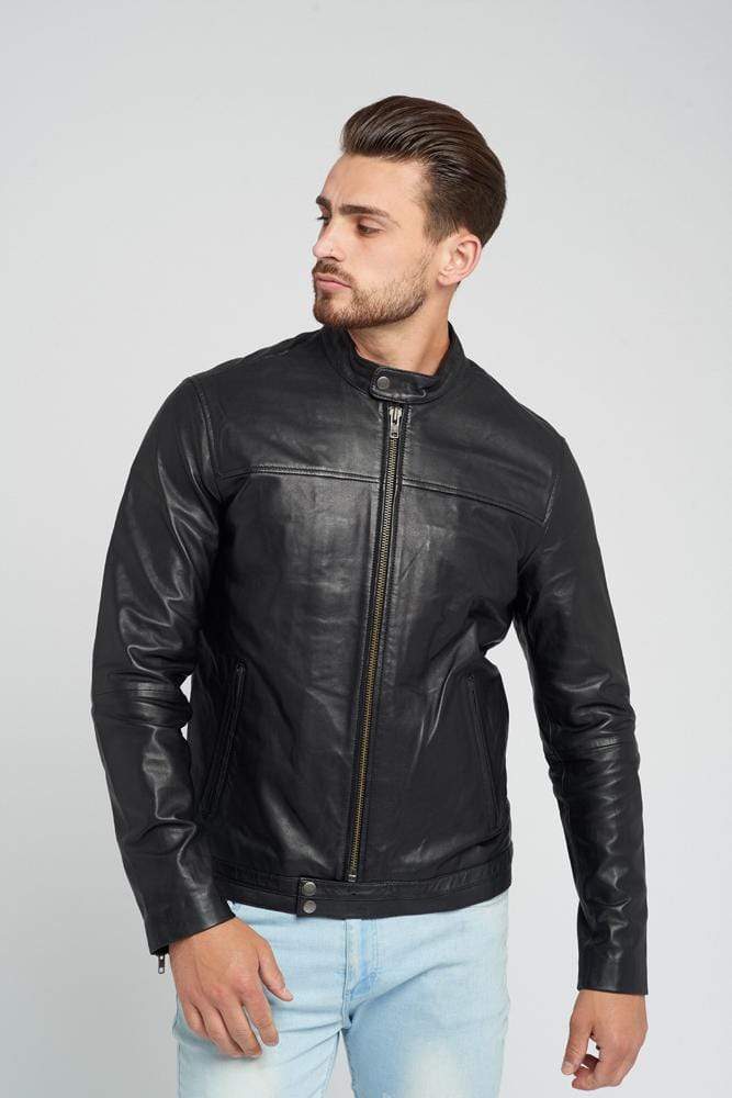 Sculpt Australia mens leather jacket Kurt - Black Leather Jacket