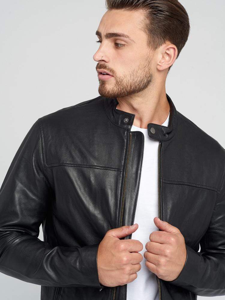 Sculpt Australia mens leather jacket Kurt - Black Leather Jacket