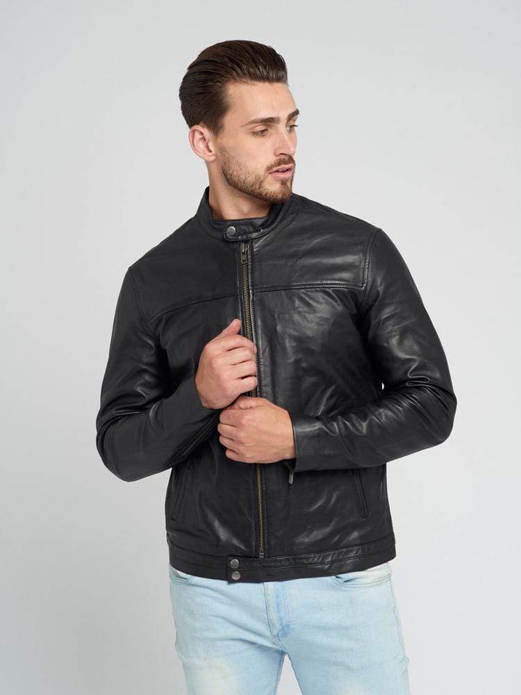 Sculpt Australia mens leather jacket Kurt - Black Leather Jacket