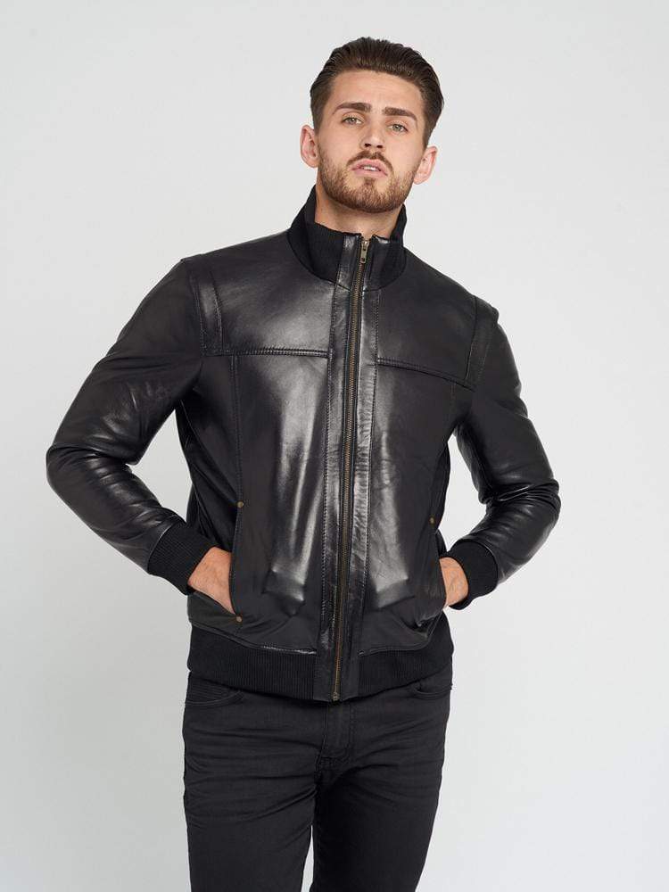 Sculpt Australia mens leather jacket Lucas Black Leather Jacket