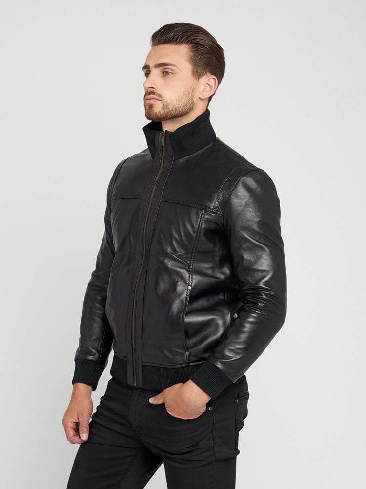 Sculpt Australia mens leather jacket Lucas Black Leather Jacket
