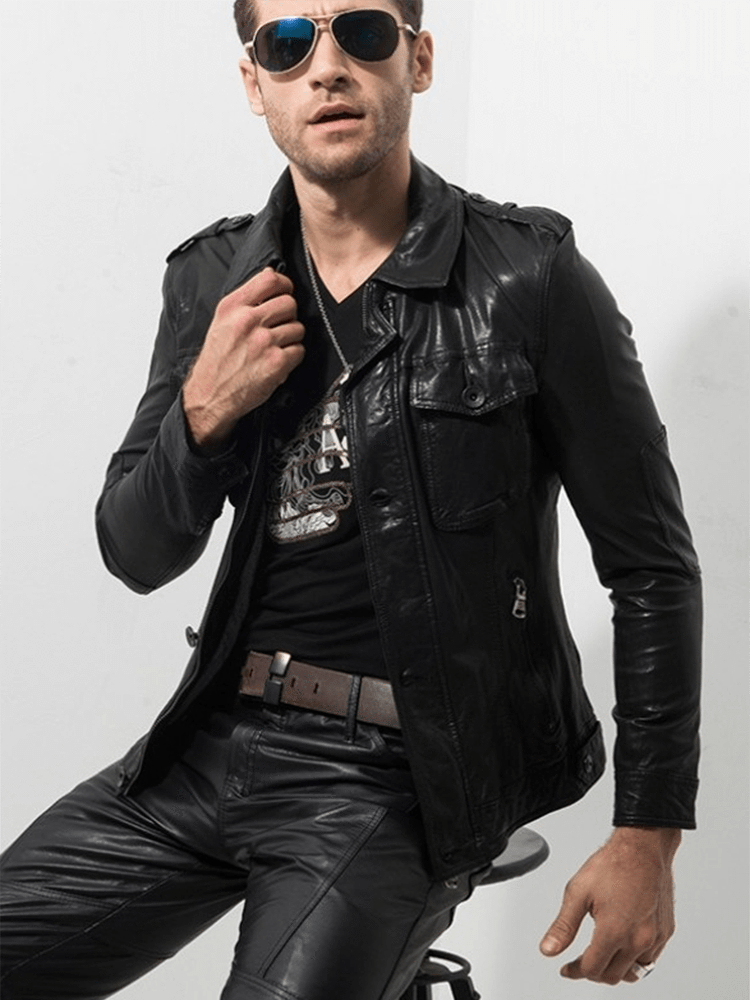 Sculpt Australia mens leather jacket Luxury Motorcycle Leather Jacket