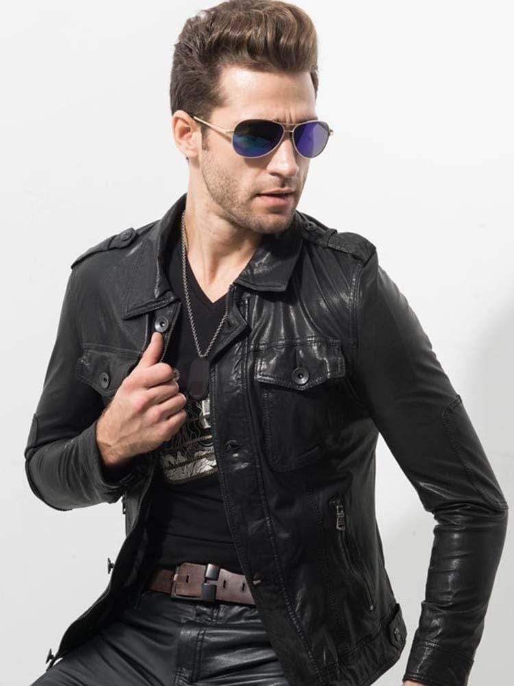 Sculpt Australia mens leather jacket Luxury Motorcycle Leather Jacket