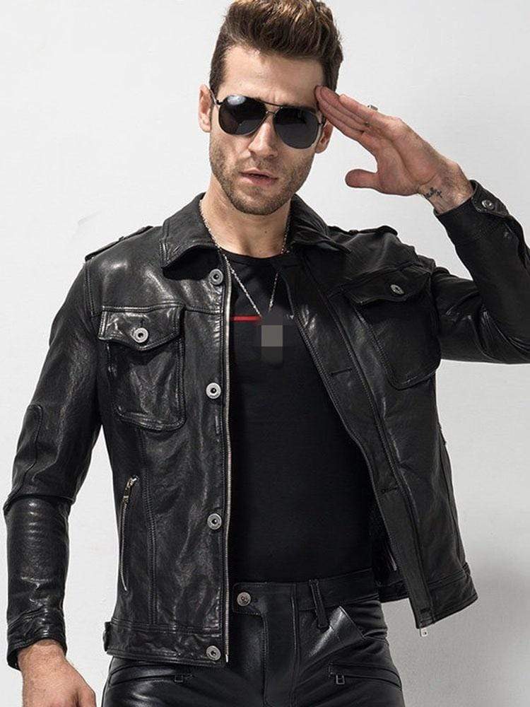 Sculpt Australia mens leather jacket Luxury Motorcycle Leather Jacket