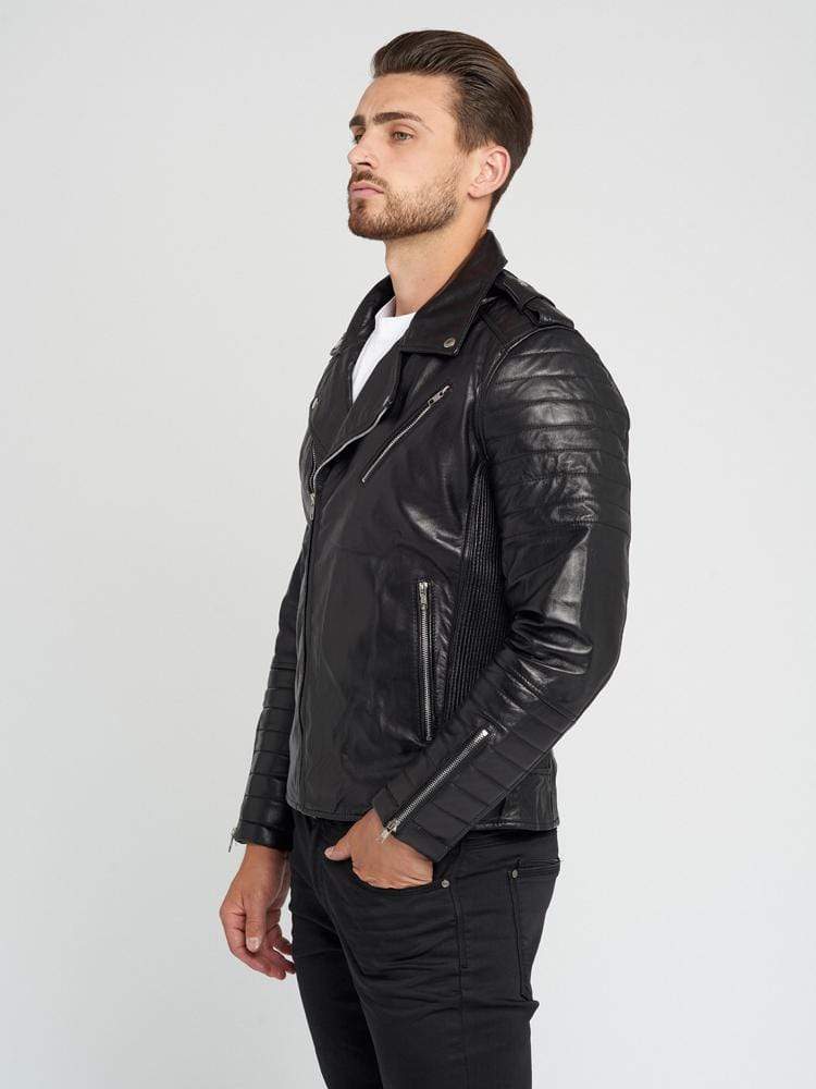 Sculpt Australia mens leather jacket Nicholas Black Leather Jacket
