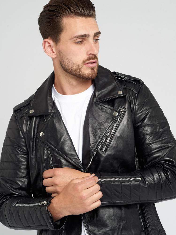 Sculpt Australia mens leather jacket Nicholas Black Leather Jacket