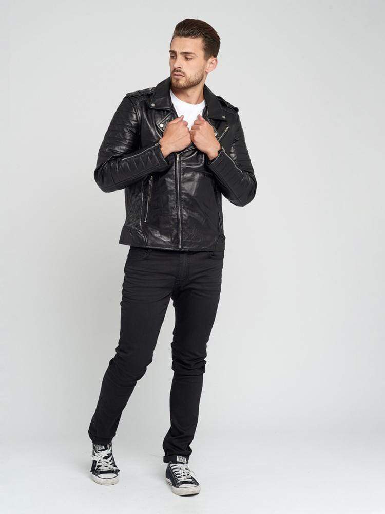 Sculpt Australia mens leather jacket Nicholas Black Leather Jacket