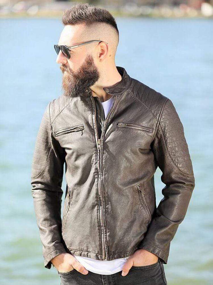 Sculpt Australia mens leather jacket Rugged Biker Leather Jacket