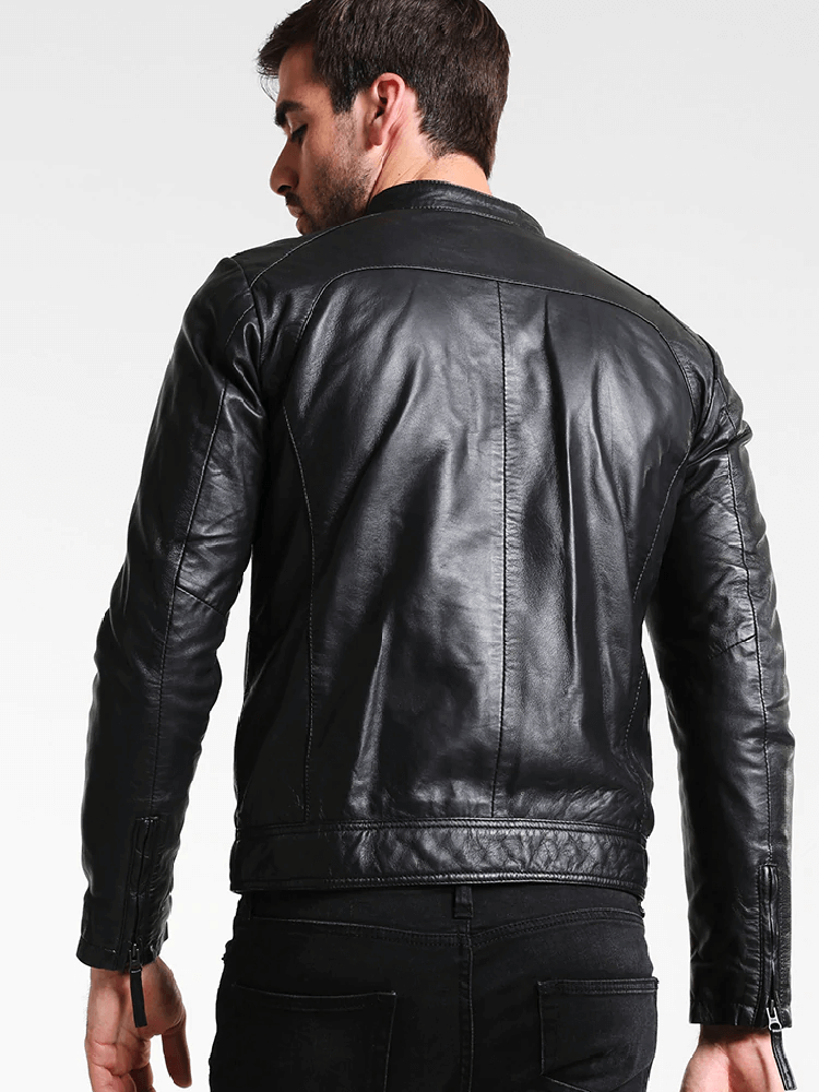 Sculpt Australia mens leather jacket Standout Black Leather Jacket