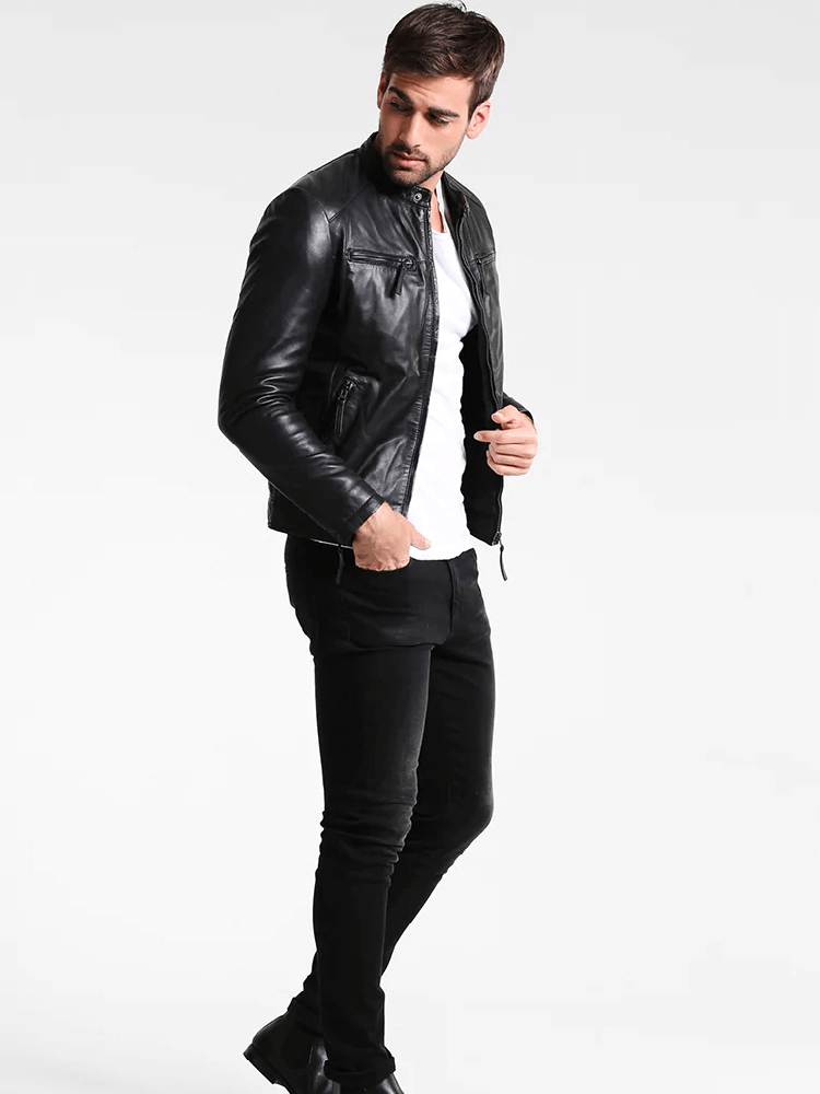 Sculpt Australia mens leather jacket Standout Black Leather Jacket