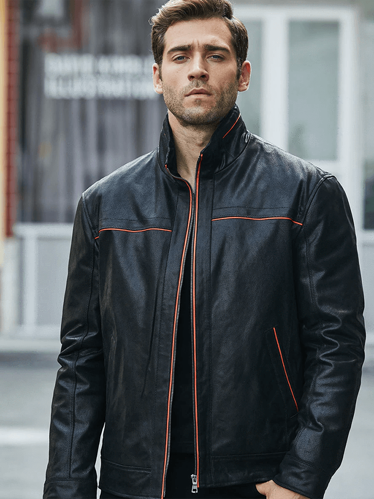 Sculpt Australia mens leather jacket Vintage Black Leather Jacket