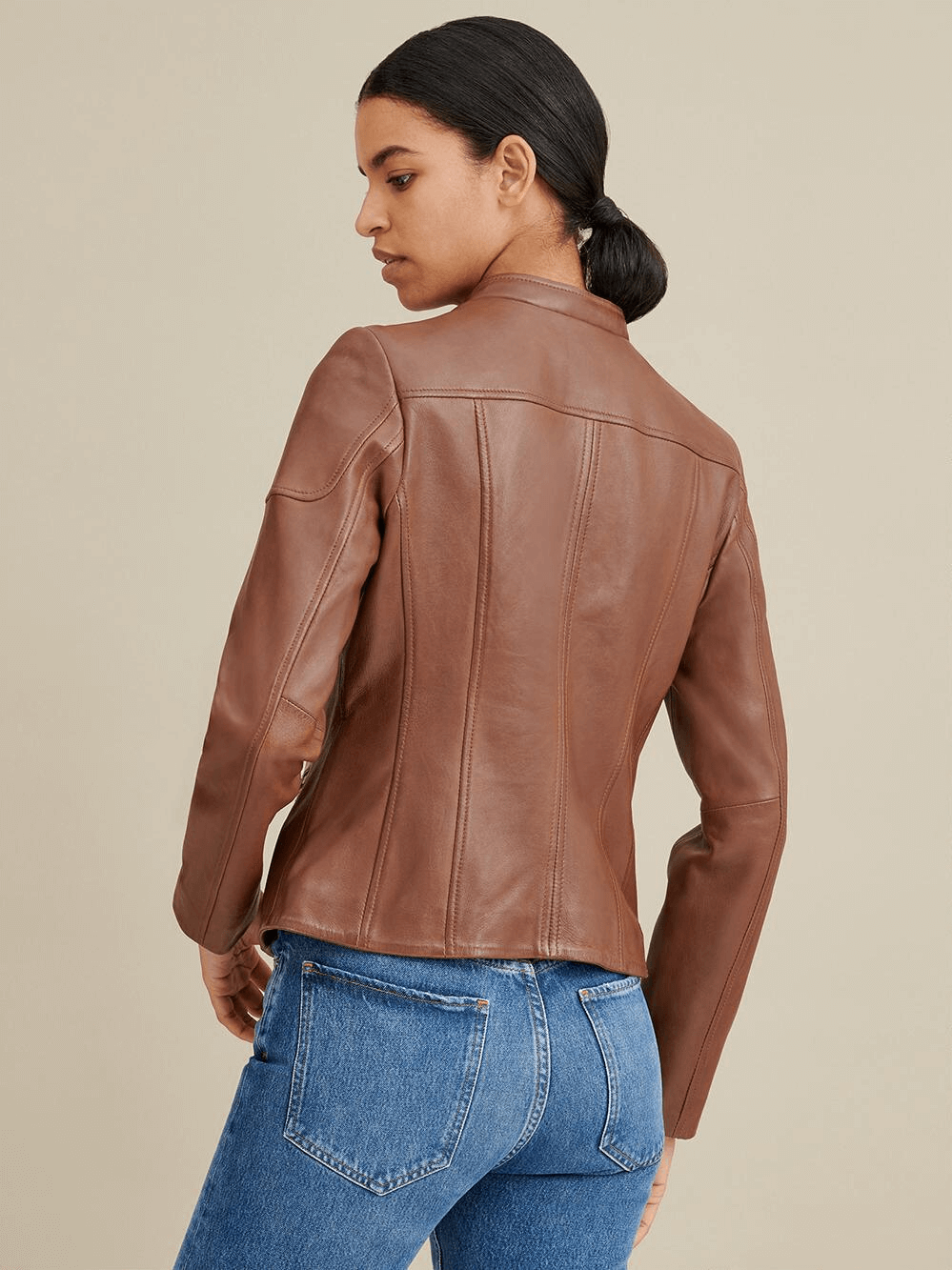 Sculpt Australia womens leather jacket Jennie Brown Leather Jacket