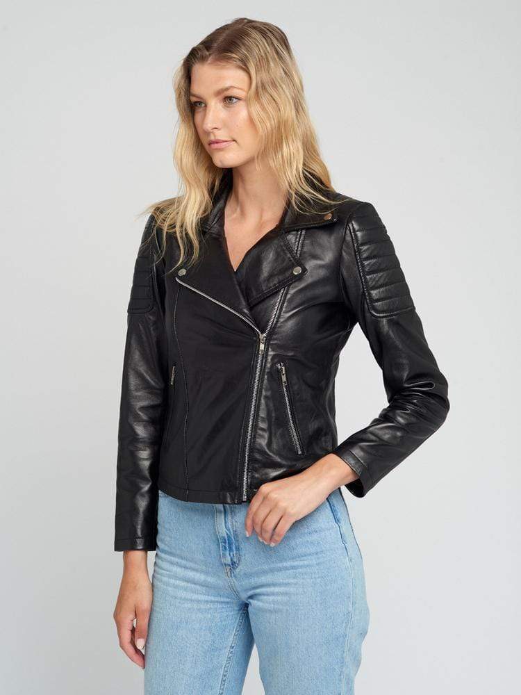 Sculpt Australia womens leather jacket Keira Black Leather Jacket
