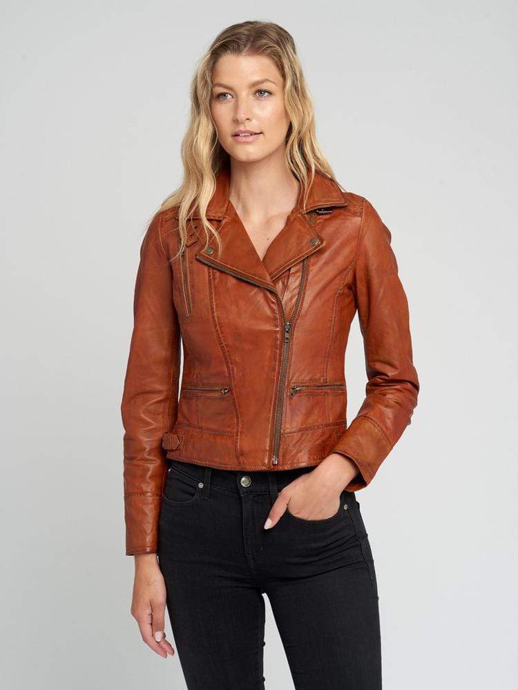 Sculpt Australia womens leather jacket Ladies Tanned Leather Jacket