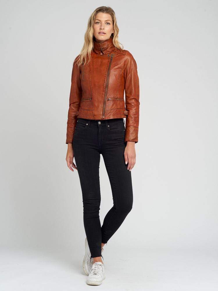 Sculpt Australia womens leather jacket Ladies Tanned Leather Jacket